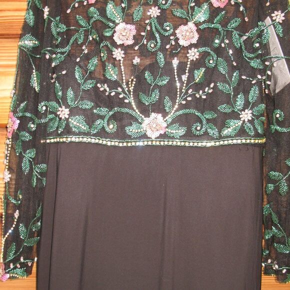 Mac Duggal 67870 Womens BEADED ILLUSION HIGH NECK TRUMPET GOWN - Picture 10 of 14